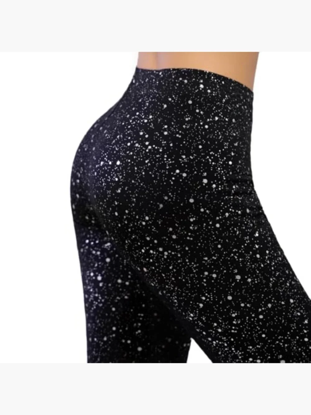 Sparkly Flare Leggings High Waisted Bell Bottom Pants Party Trousers_7